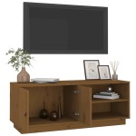 vidaXL Comodă TV, maro miere, 105x34x40 cm, lemn masiv de pin vidaXL Comodă TV, maro miere, 105x34x40 cm, lemn masiv de pin