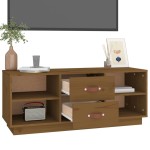 vidaXL Comodă TV, maro miere, 100x34x40 cm, lemn masiv de pin vidaXL Comodă TV, maro miere, 100x34x40 cm, lemn masiv de pin