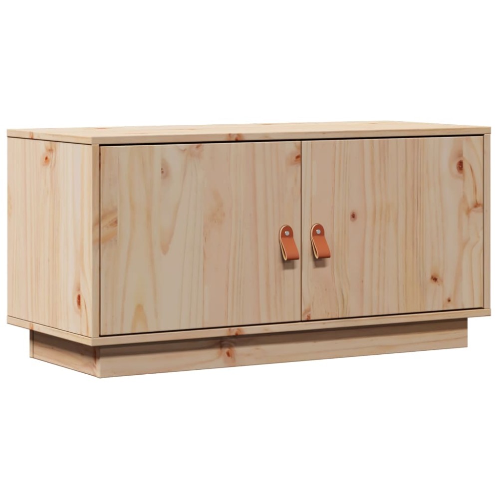 vidaXL Comodă TV, 80x34x40 cm, lemn masiv de pin