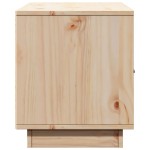 vidaXL Comodă TV, 80x34x40 cm, lemn masiv de pin