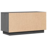 vidaXL Comodă TV, gri, 80x34x40 cm, lemn masiv de pin vidaXL Comodă TV, gri, 80x34x40 cm, lemn masiv de pin