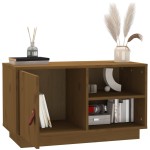 vidaXL Comodă TV, maro miere, 70x34x40 cm, lemn masiv de pin vidaXL Comodă TV, maro miere, 70x34x40 cm, lemn masiv de pin