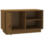 vidaXL Comodă TV, maro miere, 70x34x40 cm, lemn masiv de pin vidaXL Comodă TV, maro miere, 70x34x40 cm, lemn masiv de pin