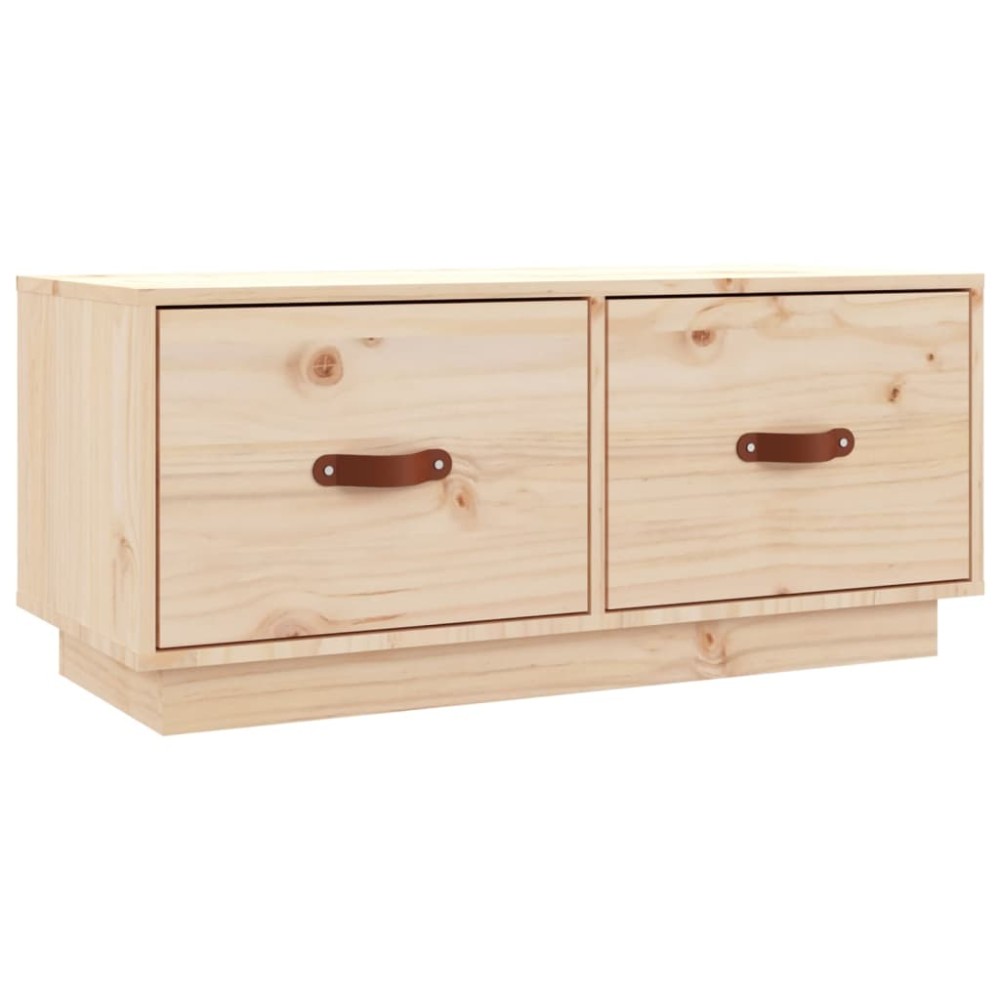 vidaXL Comodă TV, 80x34x35 cm, lemn masiv de pin