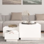 vidaXL Cutii de depozitare cu capace, 3 buc., alb, lemn masiv de pin vidaXL Cutii de depozitare cu capace, 3 buc., alb, lemn masiv de pin