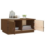 vidaXL Măsuță de cafea, maro miere, 80x50x35 cm, lemn masiv de pin