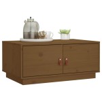 vidaXL Măsuță de cafea, maro miere, 80x50x35 cm, lemn masiv de pin