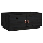 vidaXL Măsuță de cafea, negru, 80x50x35 cm, lemn masiv de pin vidaXL Măsuță de cafea, negru, 80x50x35 cm, lemn masiv de pin