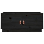 vidaXL Măsuță de cafea, negru, 80x50x35 cm, lemn masiv de pin vidaXL Măsuță de cafea, negru, 80x50x35 cm, lemn masiv de pin