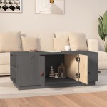 vidaXL Măsuță de cafea, gri, 100x50x41 cm, lemn masiv de pin vidaXL Măsuță de cafea, gri, 100x50x41 cm, lemn masiv de pin