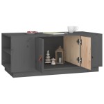 vidaXL Măsuță de cafea, gri, 100x50x41 cm, lemn masiv de pin vidaXL Măsuță de cafea, gri, 100x50x41 cm, lemn masiv de pin