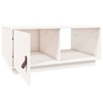 vidaXL Măsuță de cafea, alb, 80x50x35,5 cm, lemn masiv de pin