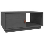 vidaXL Măsuță de cafea, gri, 80x50x35,5 cm, lemn masiv de pin vidaXL Măsuță de cafea, gri, 80x50x35,5 cm, lemn masiv de pin