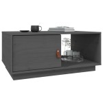 vidaXL Măsuță de cafea, gri, 80x50x35,5 cm, lemn masiv de pin vidaXL Măsuță de cafea, gri, 80x50x35,5 cm, lemn masiv de pin
