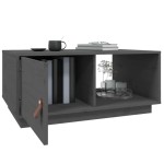 vidaXL Măsuță de cafea, gri, 80x50x35,5 cm, lemn masiv de pin vidaXL Măsuță de cafea, gri, 80x50x35,5 cm, lemn masiv de pin