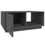 vidaXL Măsuță de cafea, gri, 80x50x35,5 cm, lemn masiv de pin vidaXL Măsuță de cafea, gri, 80x50x35,5 cm, lemn masiv de pin
