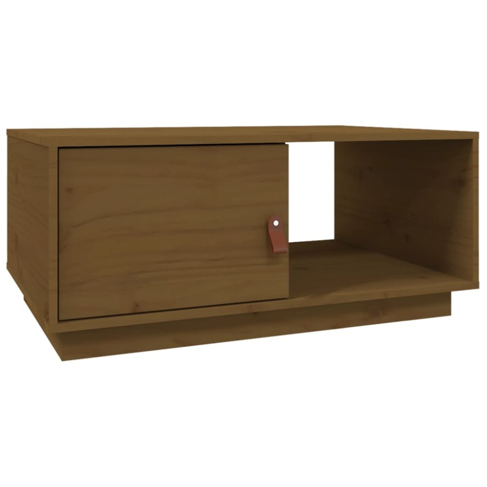vidaXL Măsuță de cafea, maro miere, 80x50x35,5 cm, lemn masiv de pin