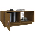 vidaXL Măsuță de cafea, maro miere, 80x50x35,5 cm, lemn masiv de pin