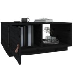 vidaXL Măsuță de cafea, negru, 80x50x35 cm, lemn masiv de pin vidaXL Măsuță de cafea, negru, 80x50x35 cm, lemn masiv de pin