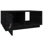 vidaXL Măsuță de cafea, negru, 80x50x35 cm, lemn masiv de pin vidaXL Măsuță de cafea, negru, 80x50x35 cm, lemn masiv de pin