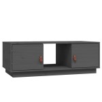 vidaXL Măsuță de cafea, gri, 100x50x35 cm, lemn masiv de pin