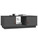 vidaXL Măsuță de cafea, gri, 100x50x35 cm, lemn masiv de pin