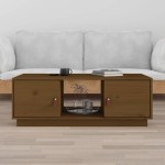 vidaXL Măsuță de cafea, maro miere, 100x50x35 cm, lemn masiv de pin vidaXL Măsuță de cafea, maro miere, 100x50x35 cm, lemn masiv de pin