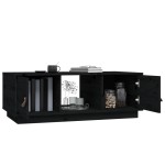 vidaXL Măsuță de cafea, negru, 100x50x35 cm, lemn masiv de pin vidaXL Măsuță de cafea, negru, 100x50x35 cm, lemn masiv de pin
