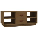 vidaXL Măsuță de cafea, maro miere, 100x50x41 cm, lemn masiv de pin vidaXL Măsuță de cafea, maro miere, 100x50x41 cm, lemn masiv de pin