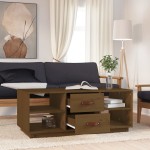 vidaXL Măsuță de cafea, maro miere, 100x50x41 cm, lemn masiv de pin vidaXL Măsuță de cafea, maro miere, 100x50x41 cm, lemn masiv de pin