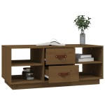vidaXL Măsuță de cafea, maro miere, 100x50x41 cm, lemn masiv de pin vidaXL Măsuță de cafea, maro miere, 100x50x41 cm, lemn masiv de pin