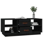 vidaXL Măsuță de cafea, negru, 100x50x41 cm, lemn masiv de pin vidaXL Măsuță de cafea, negru, 100x50x41 cm, lemn masiv de pin