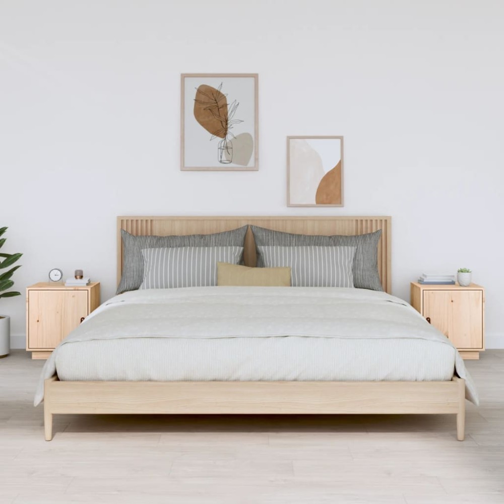 vidaXL Noptiere, 2 buc., 40x34x45 cm, lemn masiv de pin