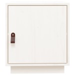 vidaXL Noptiere, 2 buc., alb, 40x34x45 cm, lemn masiv de pin