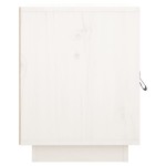 vidaXL Noptiere, 2 buc., alb, 40x34x45 cm, lemn masiv de pin