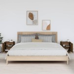 vidaXL Noptiere, 2 buc., maro miere, 40x34x45 cm, lemn masiv de pin vidaXL Noptiere, 2 buc., maro miere, 40x34x45 cm, lemn masiv de pin