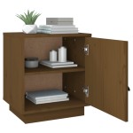 vidaXL Noptiere, 2 buc., maro miere, 40x34x45 cm, lemn masiv de pin vidaXL Noptiere, 2 buc., maro miere, 40x34x45 cm, lemn masiv de pin
