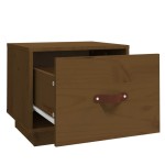 vidaXL Noptiere, 2 buc, maro miere, 40x34x35 cm, lemn masiv de pin