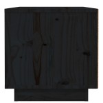 vidaXL Noptiere, 2 buc., negru, 40x34x35 cm, lemn masiv de pin vidaXL Noptiere, 2 buc., negru, 40x34x35 cm, lemn masiv de pin