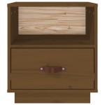 vidaXL Noptiere, 2 buc., maro miere, 40x34x45 cm, lemn masiv de pin