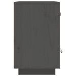 vidaXL Noptiere, 2 buc., gri, 40x34x55 cm, lemn masiv de pin vidaXL Noptiere, 2 buc., gri, 40x34x55 cm, lemn masiv de pin