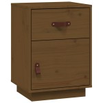 vidaXL Noptiere, 2 buc, maro miere, 40x34x55 cm, lemn masiv de pin