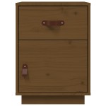 vidaXL Noptiere, 2 buc, maro miere, 40x34x55 cm, lemn masiv de pin