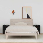 vidaXL Noptiere, 2 buc., negru, 40x34x55 cm, lemn masiv de pin vidaXL Noptiere, 2 buc., negru, 40x34x55 cm, lemn masiv de pin