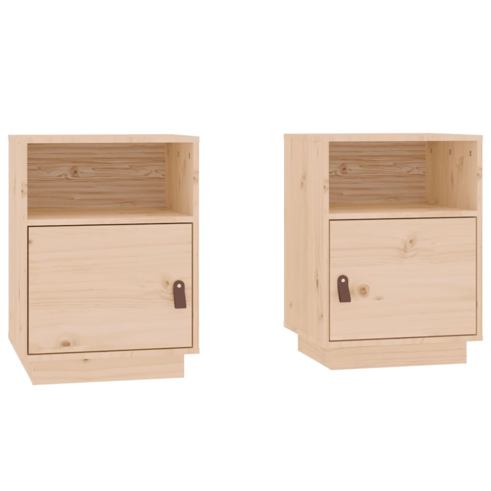 vidaXL Noptiere, 2 buc, 40x34x55 cm, lemn masiv de pin