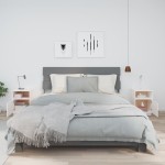 vidaXL Noptiere, 2 buc., alb, 40x34x55 cm, lemn masiv de pin