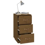 vidaXL Noptiere, 2 buc., maro miere, 40x40x75 cm, lemn masiv de pin vidaXL Noptiere, 2 buc., maro miere, 40x40x75 cm, lemn masiv de pin