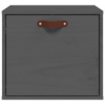 vidaXL Dulap de perete, gri, 40x30x35 cm, lemn masiv de pin
