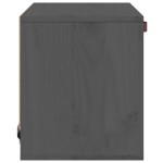vidaXL Dulap de perete, gri, 40x30x35 cm, lemn masiv de pin