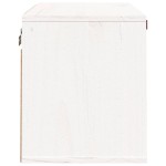 vidaXL Dulap de perete, alb, 60x30x35 cm, lemn masiv de pin vidaXL Dulap de perete, alb, 60x30x35 cm, lemn masiv de pin